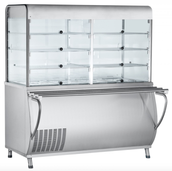 Прилавок-витрина холодильный Abat ПВВ(Н)-70М-С-НШ (210000001502) в ШефСтор (chefstore.ru)